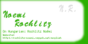 noemi rochlitz business card